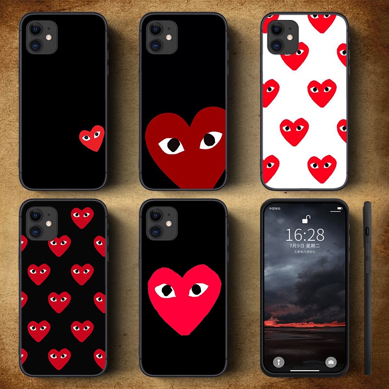 Ốp điện thoại TPU mềm 37POY in hình phong cách Comme des garcon CDG cho iPhone 6 6S 7 8 Plus X XS XR 11 Pro Max