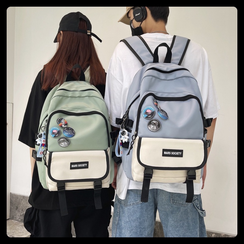 Balo laptop nhiều ngăn thời trang nam nữ unisex Hàn Quốc đi học đi chơi chống nước cho học sinh cấp 2 cấp 3 sinh viên