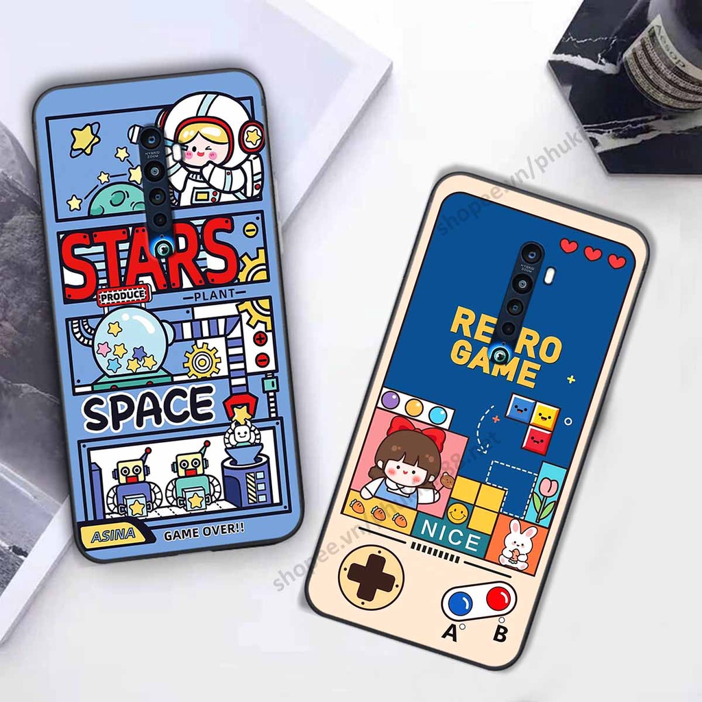 Ốp lưng Oppo Reno 2F hình phi hành gia, roro jump, điện tử dễ thương - Giá rẻ tốt nhất