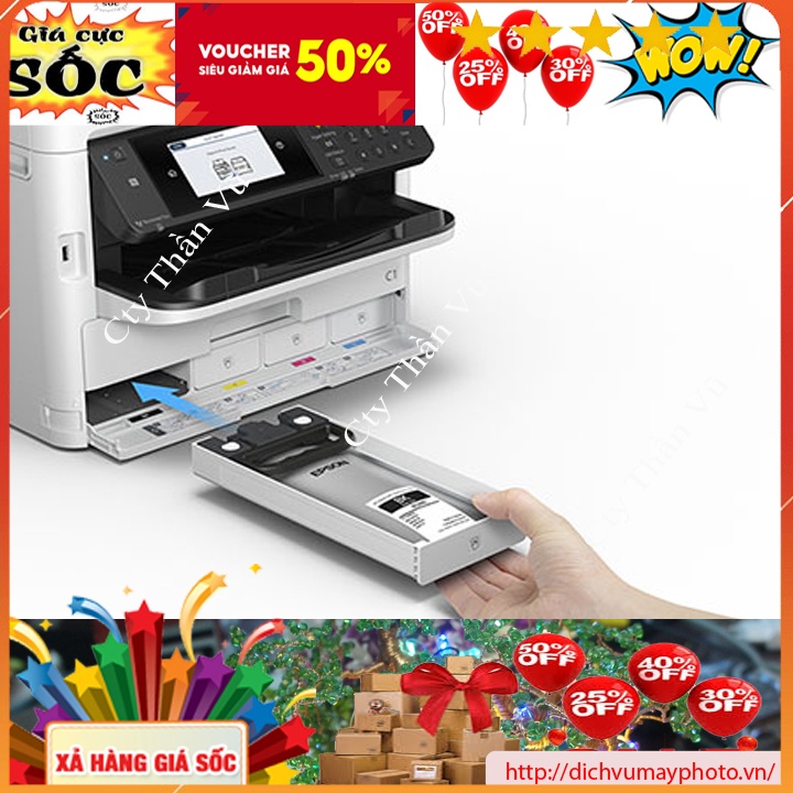 Máy in phun màu cũ đa năng Epson C5790 có in 2 mặt tự động copy scan fax giá rẻ bảo hành 12 tháng