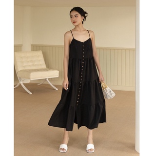 Olv - đầm inky button straps