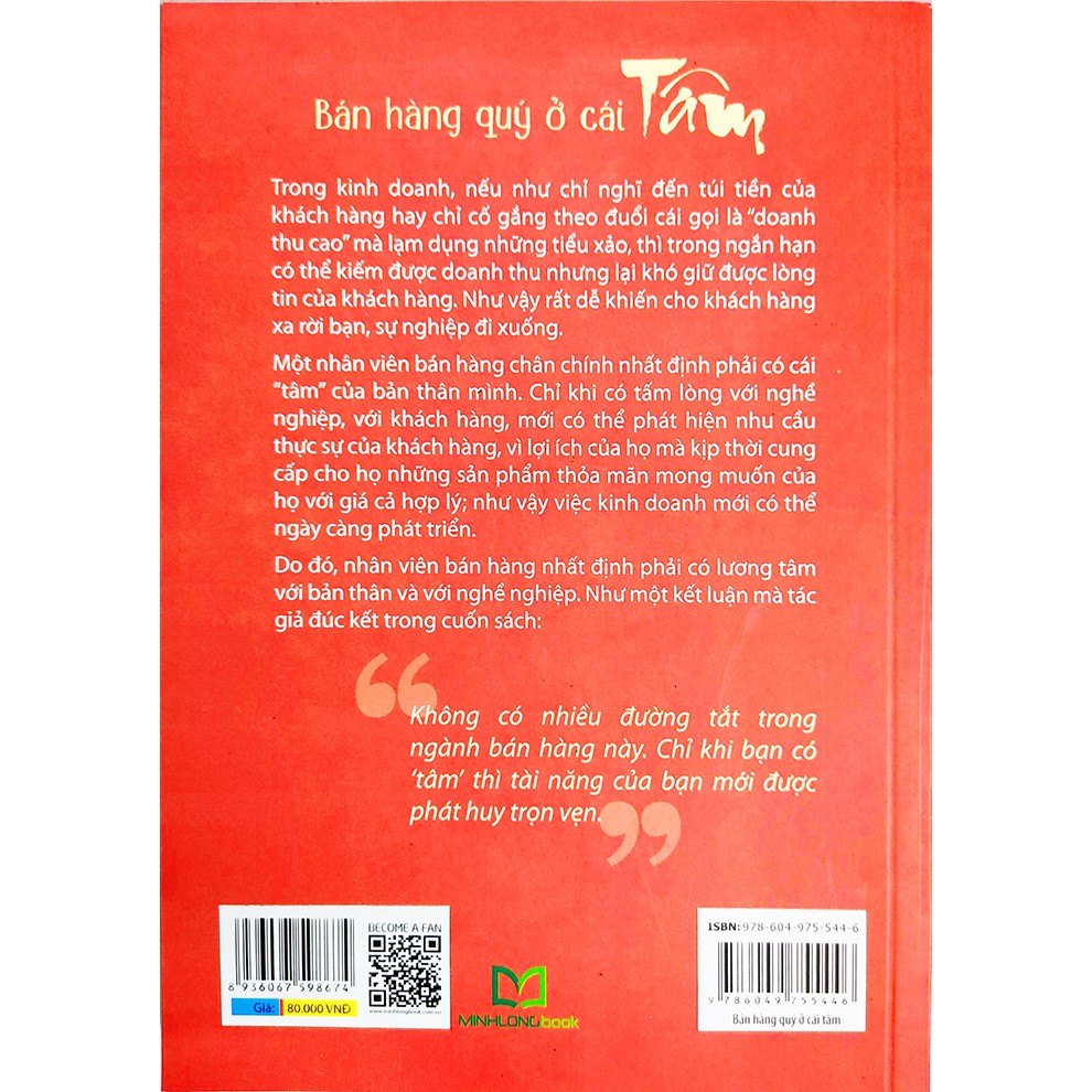 Sách kinh tế - Bán Hàng Quý Ở Cái Tâm