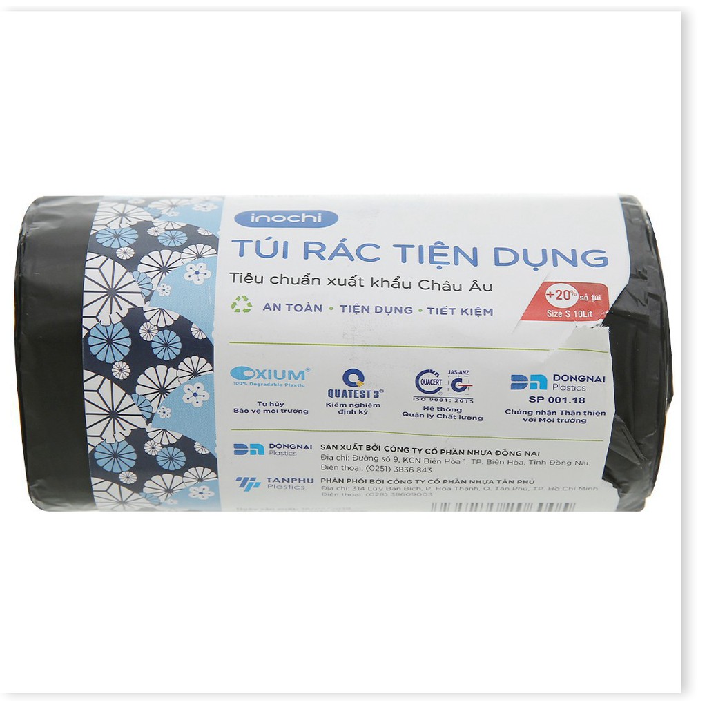 Túi Rác Inochi tiện dụng 10L - Hàng chính hãng tiêu chuẩn nhật bản