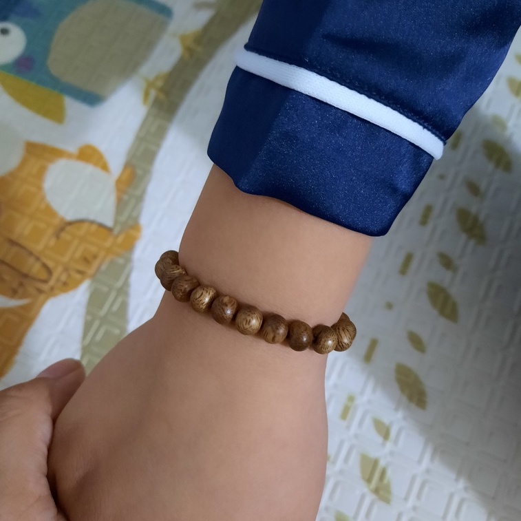 Vòng Tay Trầm Hương Mix Đá Cho Bé - Chăm sóc giấc ngủ- giúp ngủ ngon, giảm khóc đêm, chống giật mình