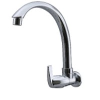 Vòi rửa chén âm tường tay gạt mạ chrome WATERTEC WT003G