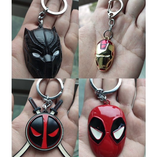 Móc khóa malver DC tổng hợp iron man, black panther, deadpool