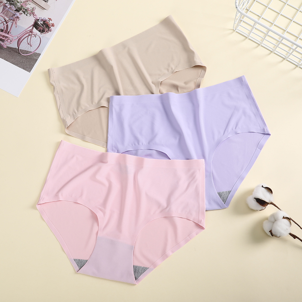 Quần Lót Lụa Aijolen Không Đường May 7 Màu Tùy Chọn Cho Nữ