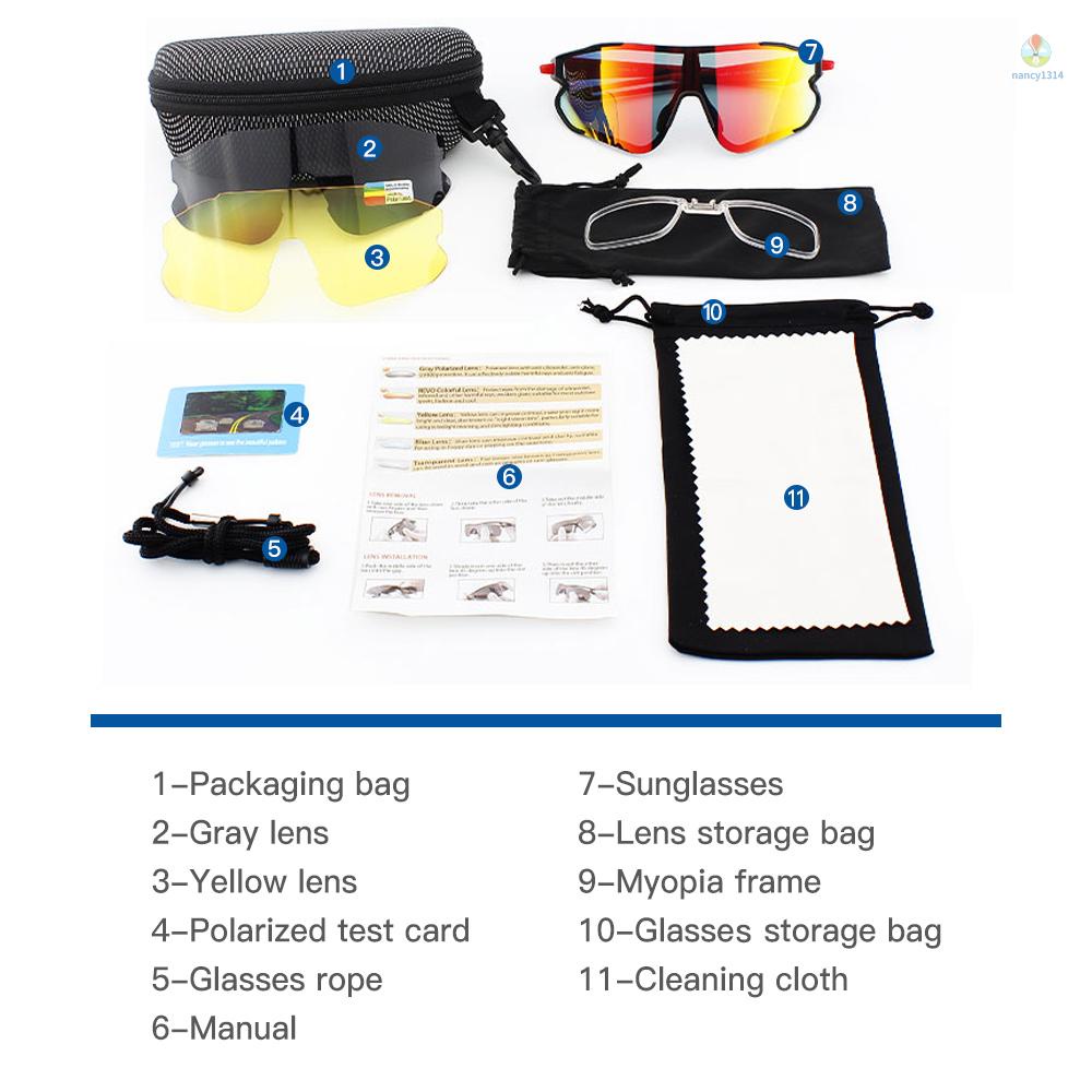 Kính Thể Thao Có 2 Tròng Chống Tia UV400 Chuyên Dụng Chạy Xe Đạp / Chơi Golf / Chạy Bộ Cho Nam Và Nữ