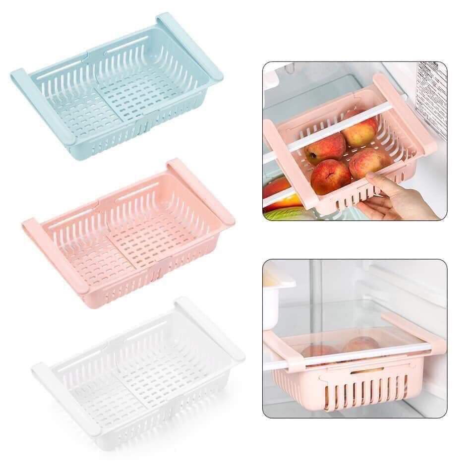Rổ nhựa vuông treo ngăn tủ lạnh tiện lợi, thông minh / đựng thực phẩm