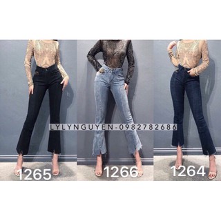 Quần jean nữ ống loe 3 màu