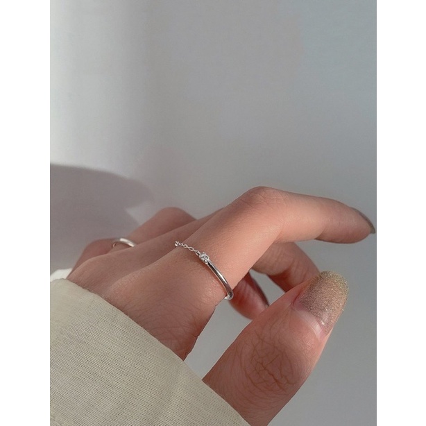 Nhẫn xích đá trơn basic