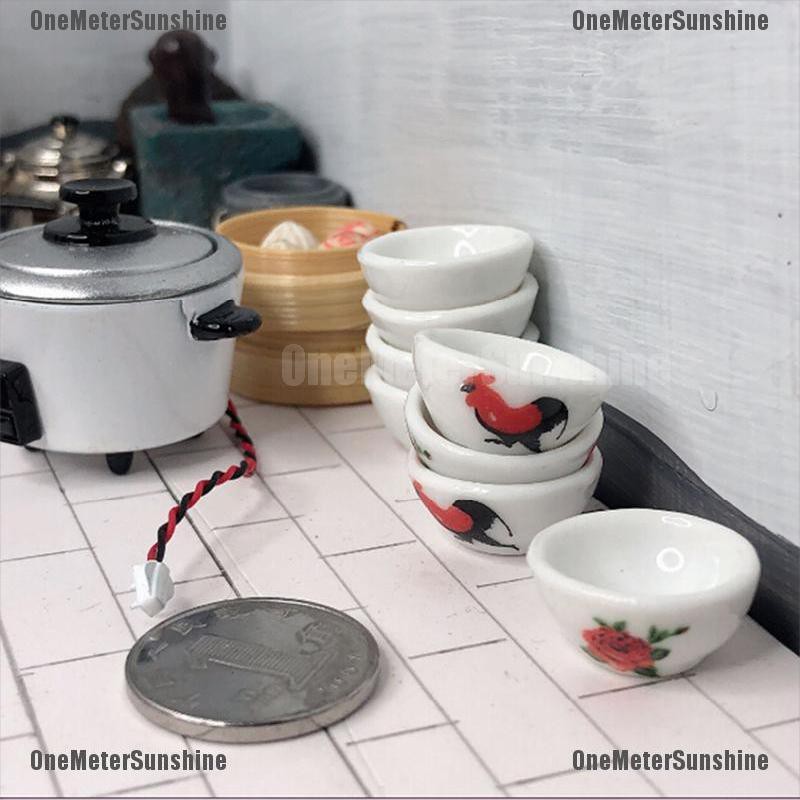 Mô Hình Chén Đựng Gián Mini Dễ Thương Trang Trí Nhà Búp Bê Tỉ Lệ 1: 12