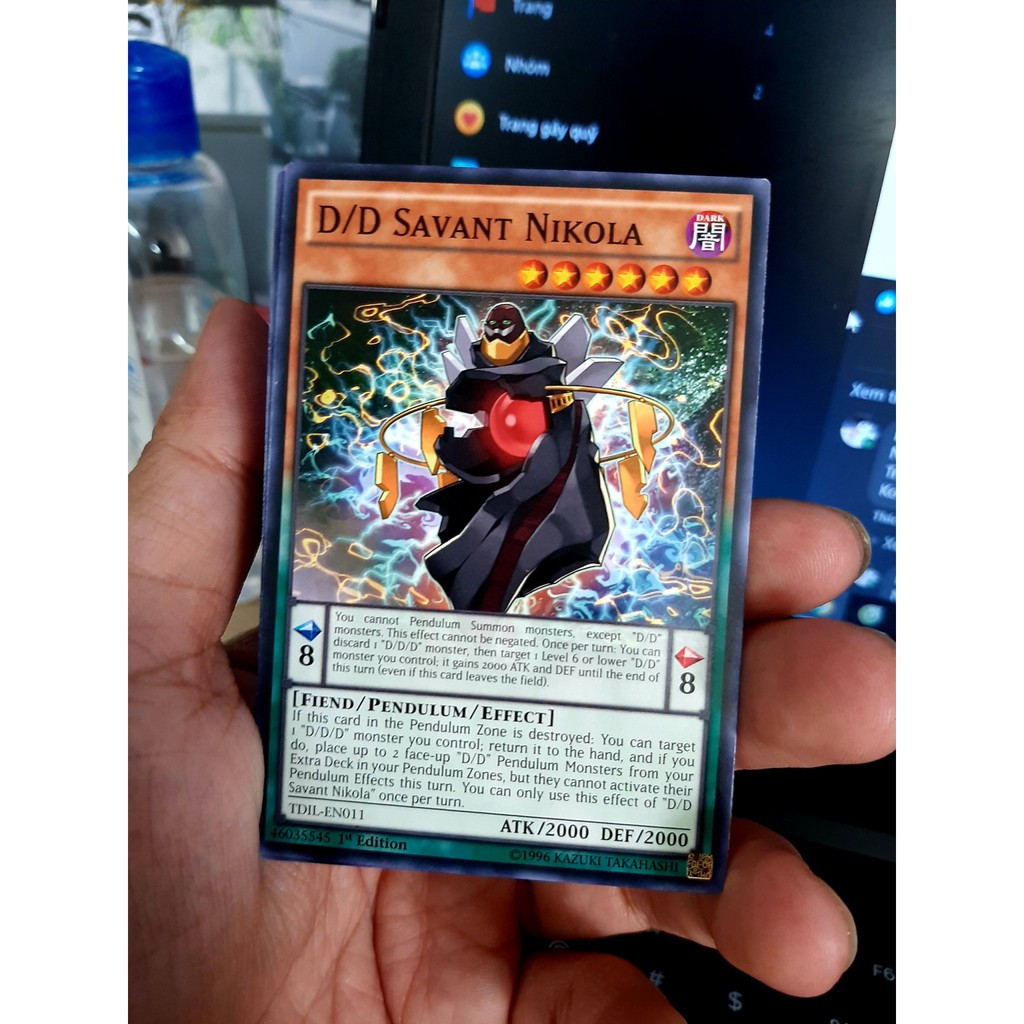 THẺ BÀI YUGIOH - PENDULUM - D/D Savant Nikola - TDIL-EN011 - Common 1st Edition