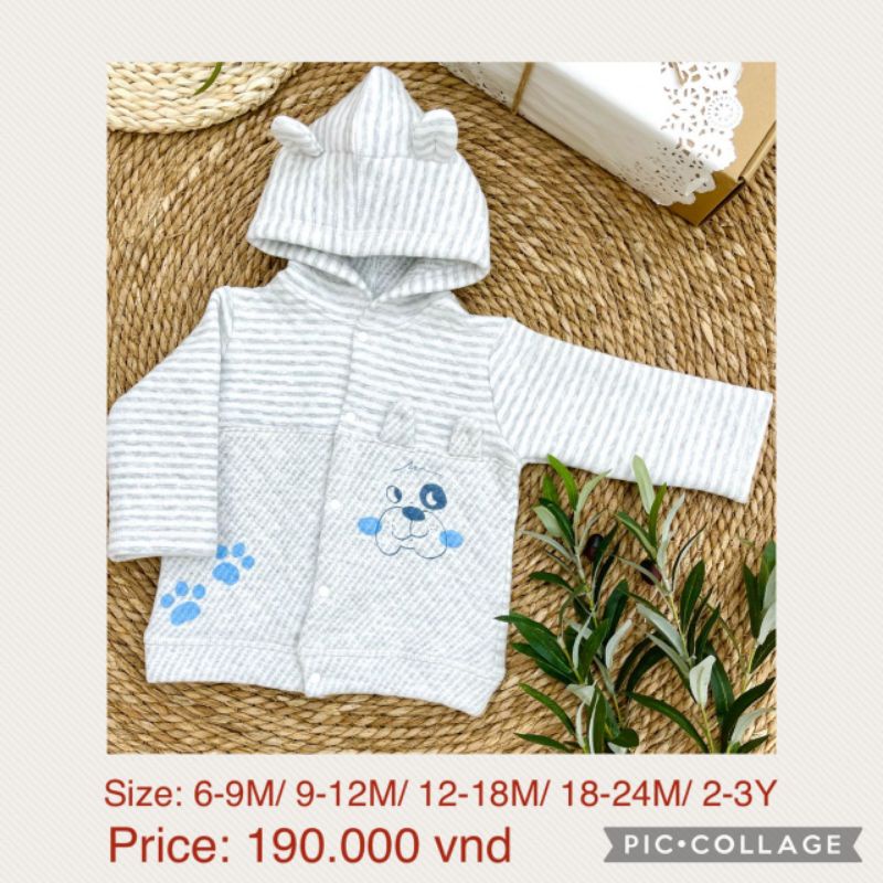 Moon - Áo khoác nỉ bông cho bé 6-18kg