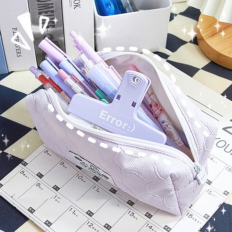 Túi Đựng Bút / Đồ Trang Điểm Sức Chứa Lớn Thời Trang Cho Nữ