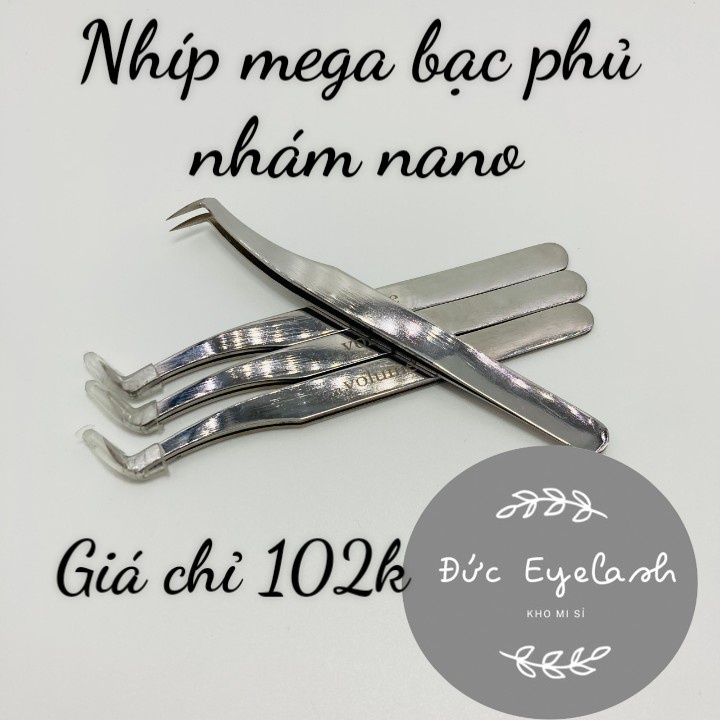 Nhíp volume mega bạc 30d-40d nối mi - tạo fan - dụng cụ nối mi - Đức Eyelash