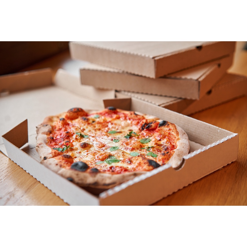 SET 50 Hộp Đựng Bánh Pizza Dùng Một Lần Hàng Trơn Nhiều Size Giá Sỉ