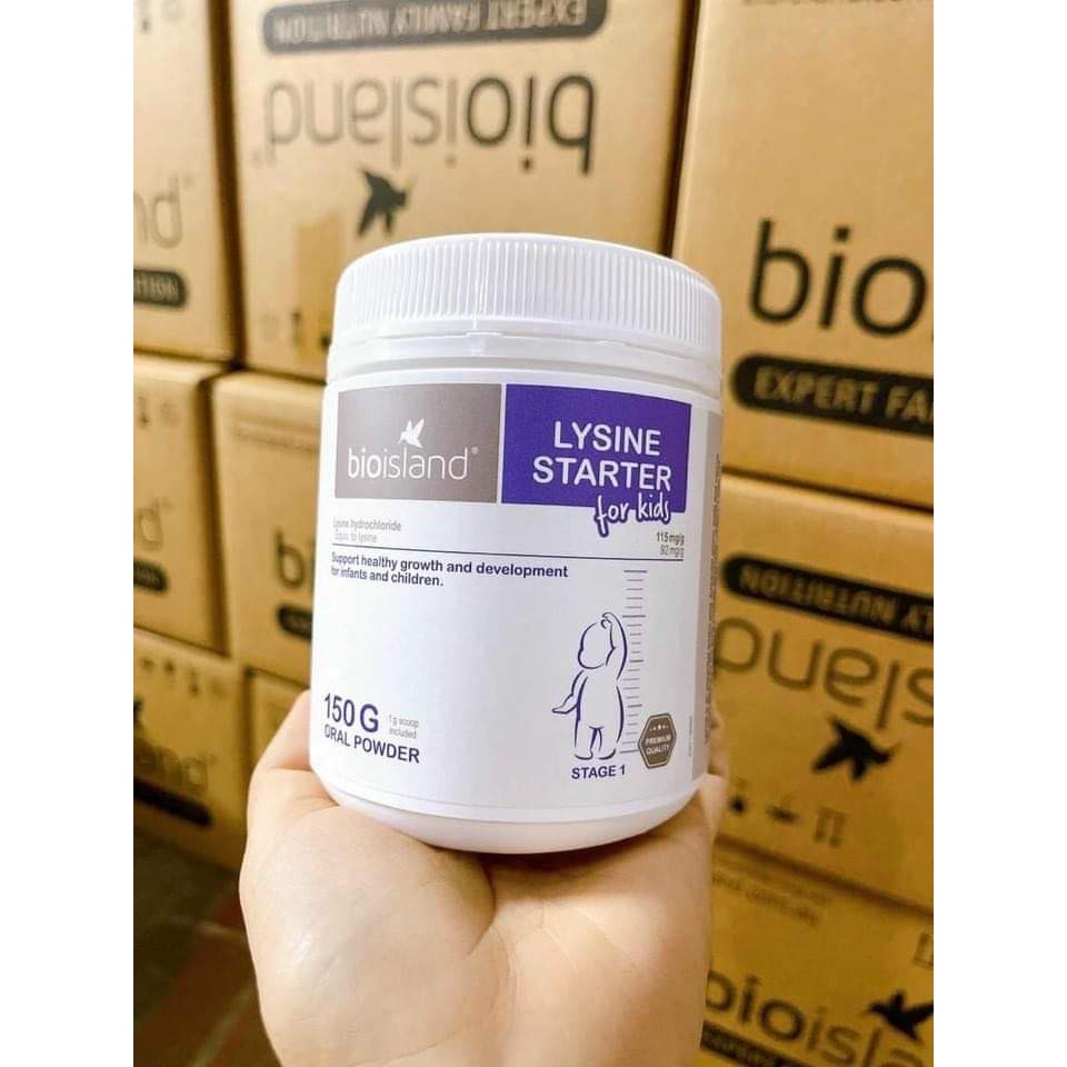 Bột tăng chiều cao Lysine 150gr của Bioisland