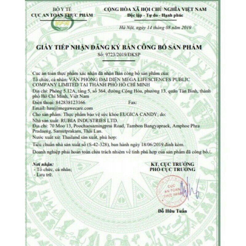 Kẹo ngậm EUGICA hộp 100 viên ⚡ CAM KẾT CHÍNH HÃNG ⚡ Kẹo ngậm hỗ trợ giảm ho, làm ấm và thông cổ họng