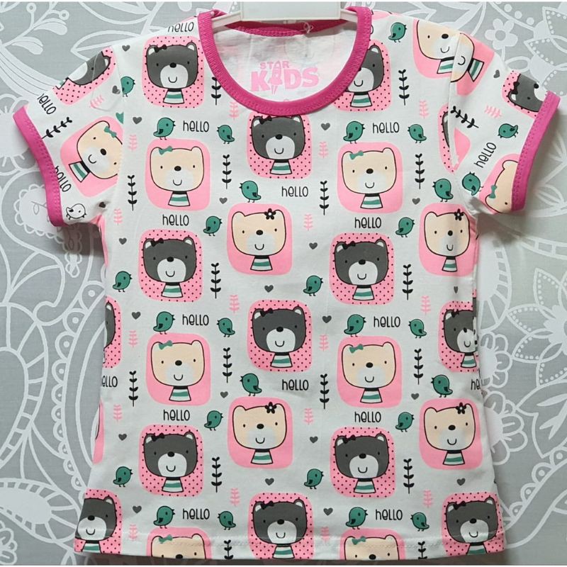 Áo Thun In Hình Mèo Hello Kitty 1T-10T