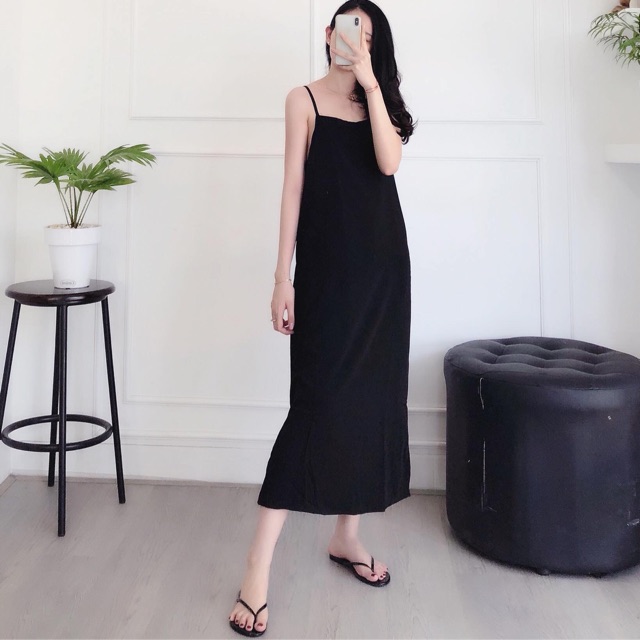Maxi voan 2 dây xẻ tà