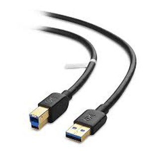 cáp máy tính đồng bộ - Cáp USB 3.0 Genuine 5x Dell 1.8m  Type A to B Cable Black for Monitor PN81N