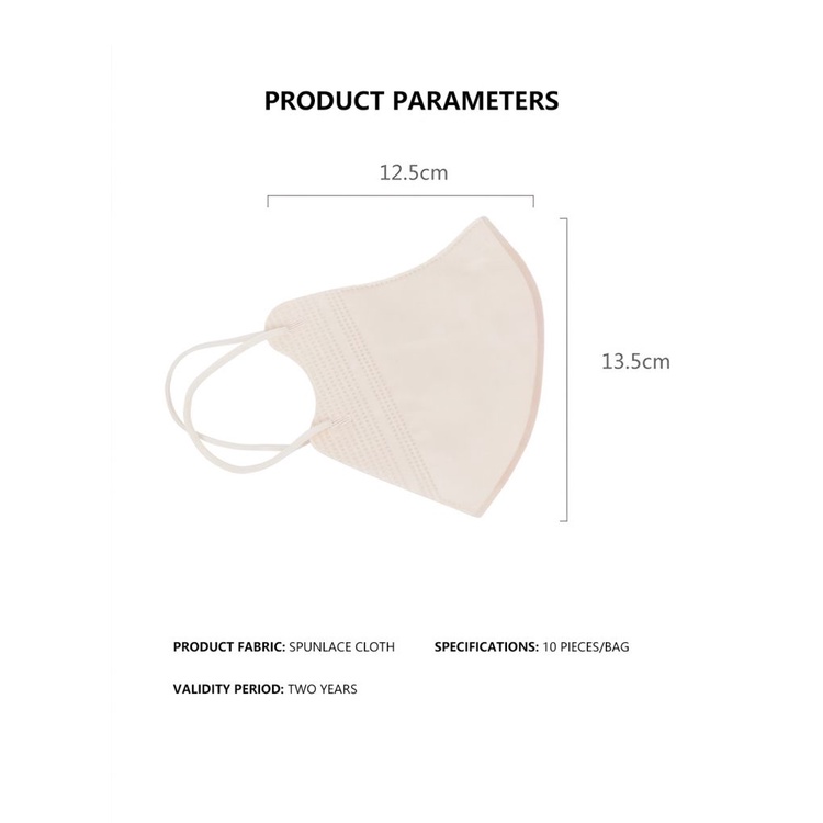 Có sẵn 10PCS thời trang 3D dành cho người lớn KN95 mặt nạ ba-Hai lớp thoáng khí khuôn mặt ửng hồng KF94 mặt nạ màu hồng COD