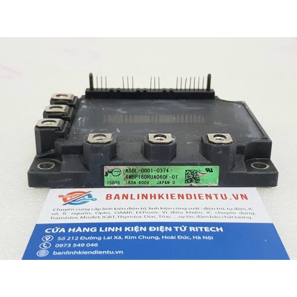 6MBP160RUA060F-01 Fuji Module IGBT 160A 600V (hàng tháo máy)