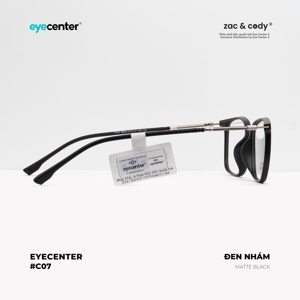 Gọng kính cận nam nữ chính hãng EYECENTER C07S lõi thép chống gãy nhập khẩu by Eye Center Vietnam