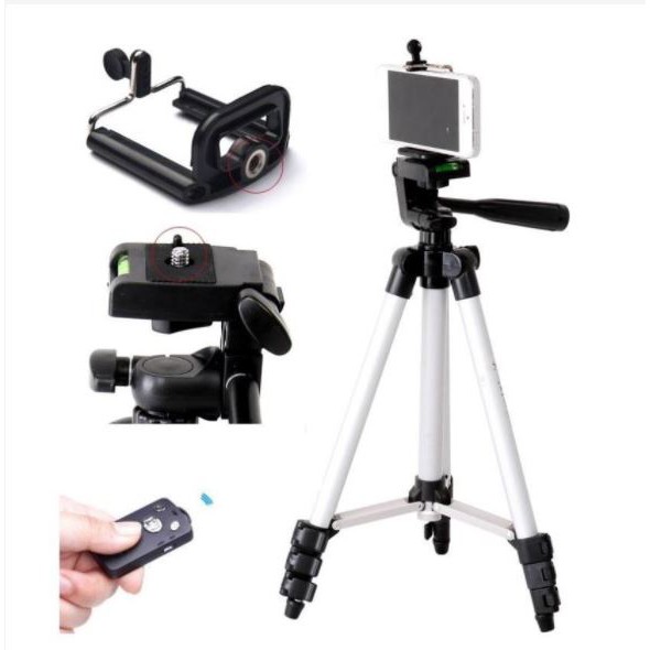 Gậy 3 chân chụp hình, live stream Tripod TF 3120,remove bluetooth tương thích với nhiều dòng máy ảnh, điện thoại/Topshop