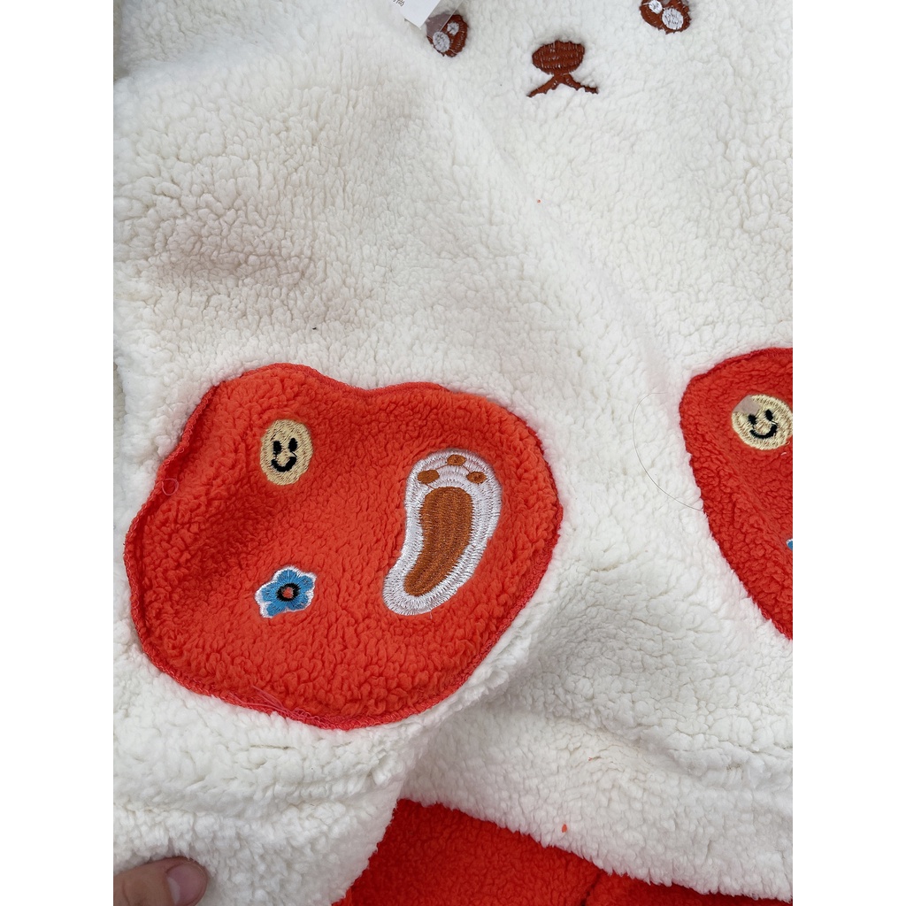 [ 𝐅𝐑𝐄𝐄 𝐒𝐇𝐈𝐏 ] BỘ LÔNG TÚI MẶT CƯỜI PHỐI MÀU TRẮNG CAM