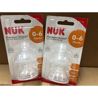 BỘ 2 NÚM TI NUK SILICONE S1 - size M - NU66056