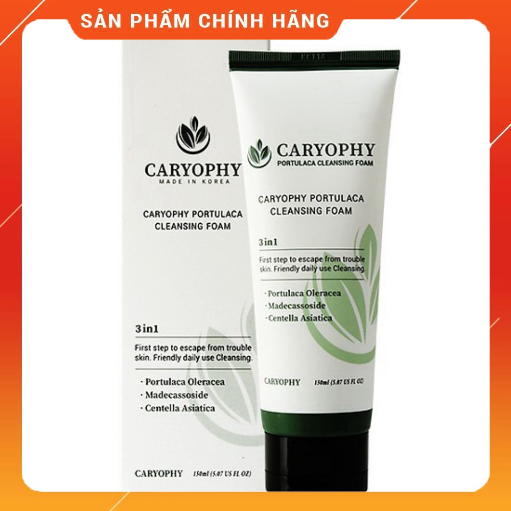 Sữa rửa mặt chữa mụn Caryophy Portulaca Cleansing Foam
