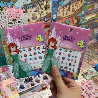 Nail sticker miếng dán móng tay hình công chúa Ariel (Princess) siêu xinh cho trẻ em, bé gái - 4P2NQYA01