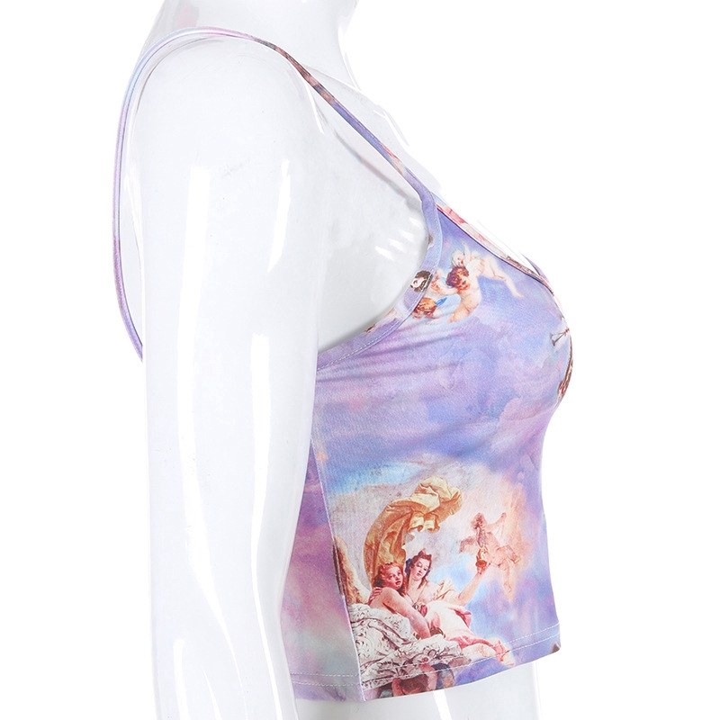 Áo Hai Dây In Hình Thiên Sứ Quyến Rũ Dành Cho Nữ | BigBuy360 - bigbuy360.vn