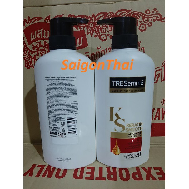 Dầu gội đầu và dầu xã Tresemme Thái Lan 450ml