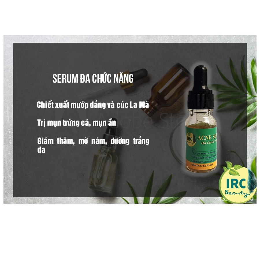 Serum đa chức năng IRC giảm mụn toàn diện, làm mờ nám tàn nhàng tăng sinh collagen trắng da 10ml