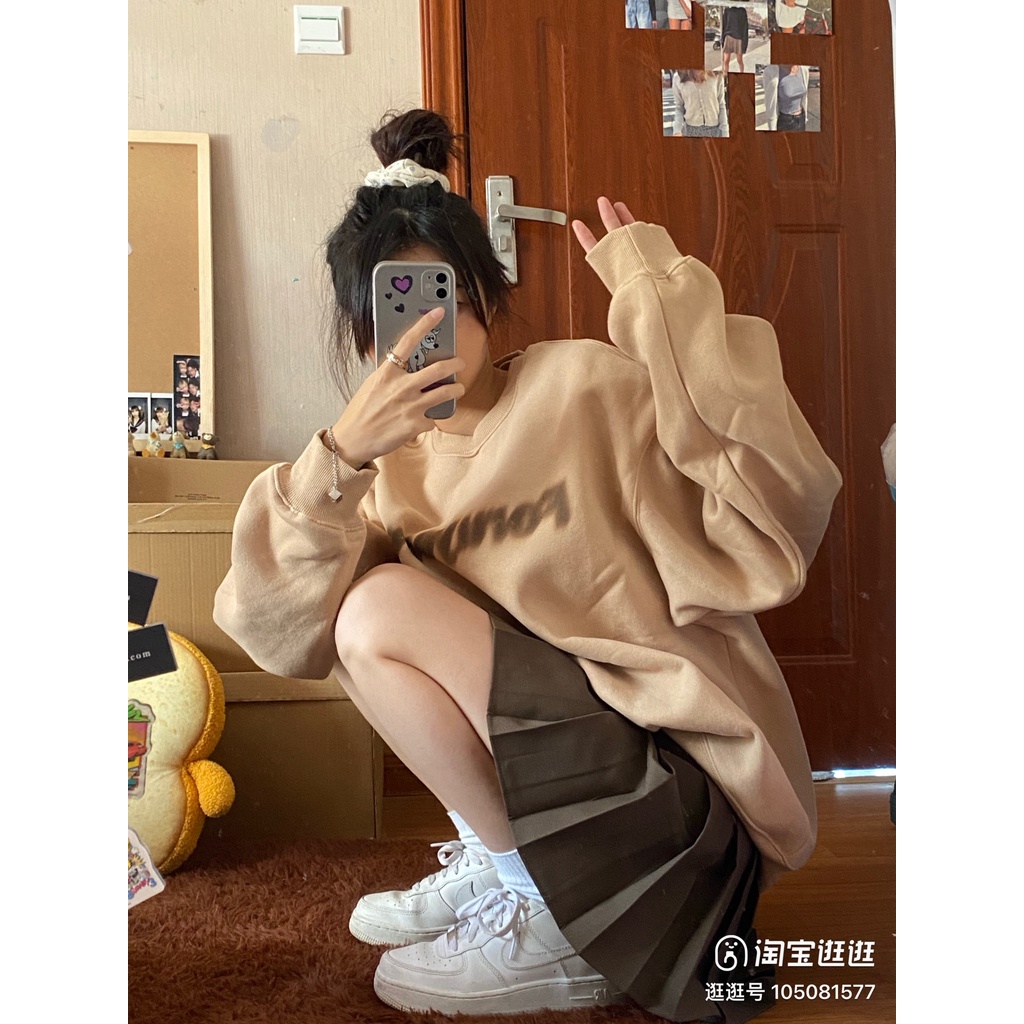 Áo Sweater NỈ Form Rộng FORUYES Nhiều Màu Unisex Nam Nữ Ulzzang