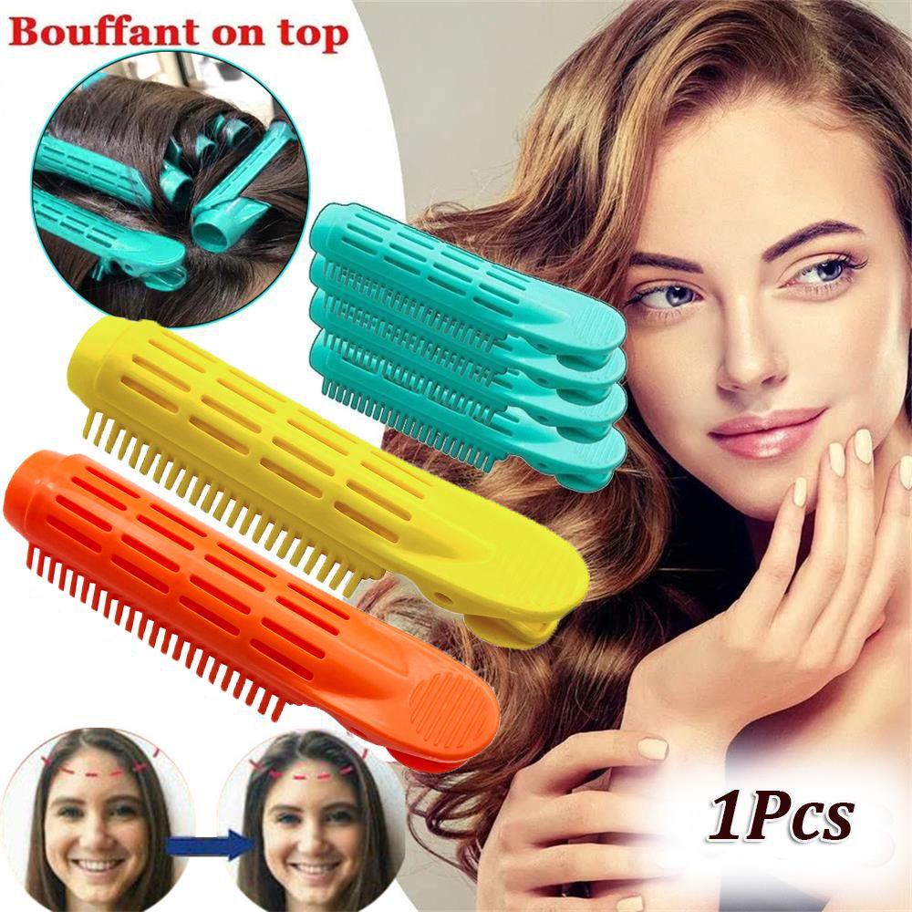 [Hàng mới về] Kẹp uốn xoăn bằng nhựa mềm mại nhiều màu sắc tạo kiểu tóc bồng bềnh tự nhiên thời trang phổ biến cho nữ