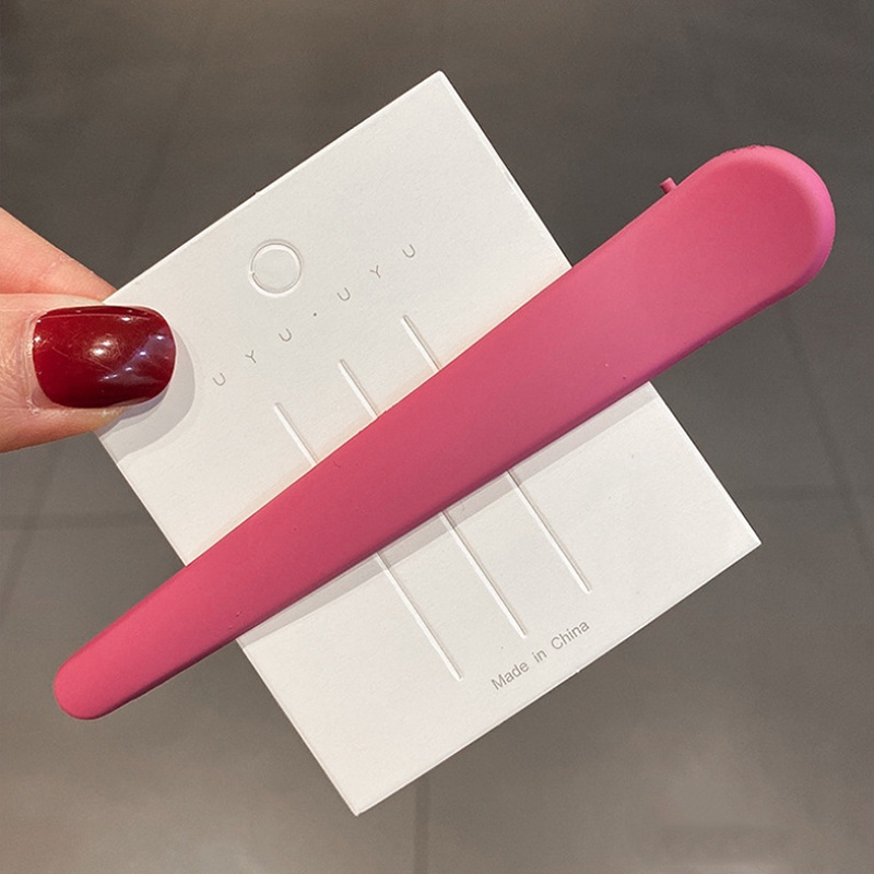 Kẹp tóc acrylic màu kẹo trơn dễ thương cho nữ