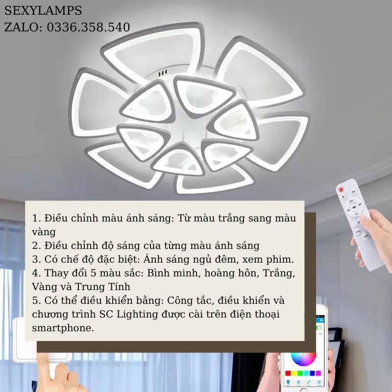 Đèn Trần Phòng Khách, Phòng Ngủ, Phòng Trẻ Em, Chung Cư Cao Cấp Đẹp
