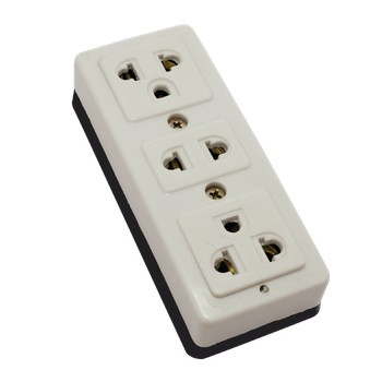 Ổ cắm 3 ngả đa năng, Ổ Cắm 3 Lổ Có Đa Năng 16A-250V