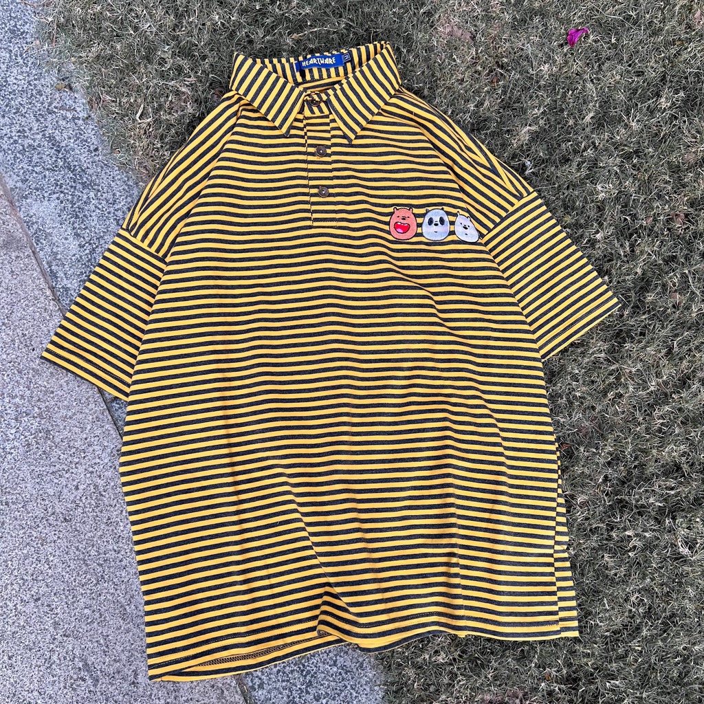 Áo thun polo tay lỡ MEANSTORE phông Unisex nam nữ tee oversize form rộng pull Ulzzang Hàn Quốc vải mềm