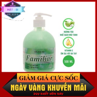 Combo 3 chai nước rửa tay Familiar hương Táo, hoa Anh đào, Blooming love 500ml- HOÀN XU