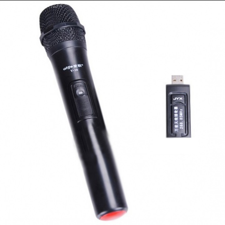 Mic hát karaoke xịn,giá rẻ - Micro Karaoke không dây cho loa kéo Daile V10 đen Loại 1- TOPHA TP0139