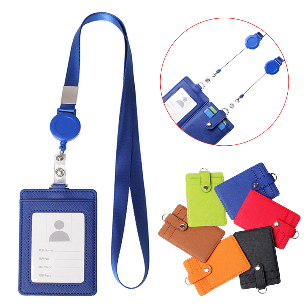 Bao Da Pu Đựng Thẻ Nhân Viên Văn Phòng Nhiều Màu Tùy Chọn