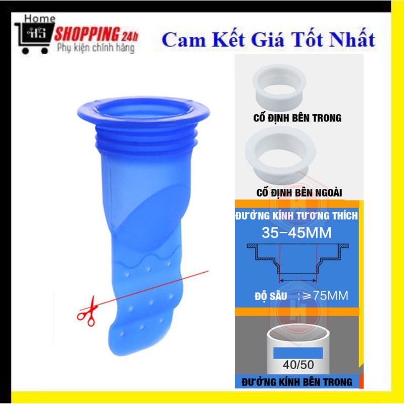 Bộ Ống Chặn Mùi Hôi Thối Cống, Ngăn Mùi Lỗ Thoát Sàn/ Ngăn chặn côn trùng, vi sinh vật
