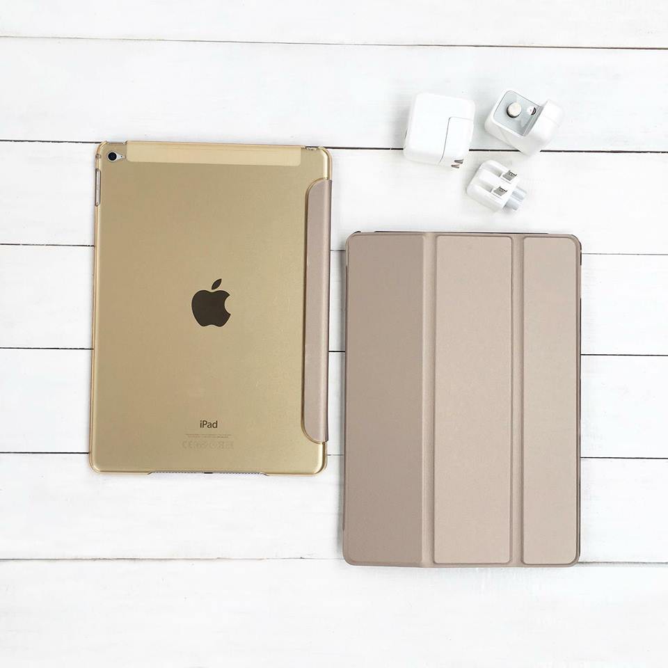 Bao Da iPad Mầu Gold | BigBuy360 - bigbuy360.vn