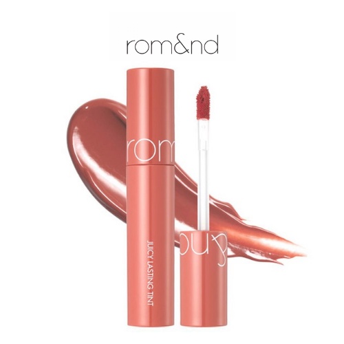 [Mẫu Mới] Son Kem Bóng Romand Màu Cam Nude Đào Juicy Velvet Tint 10 Nudy Peanut