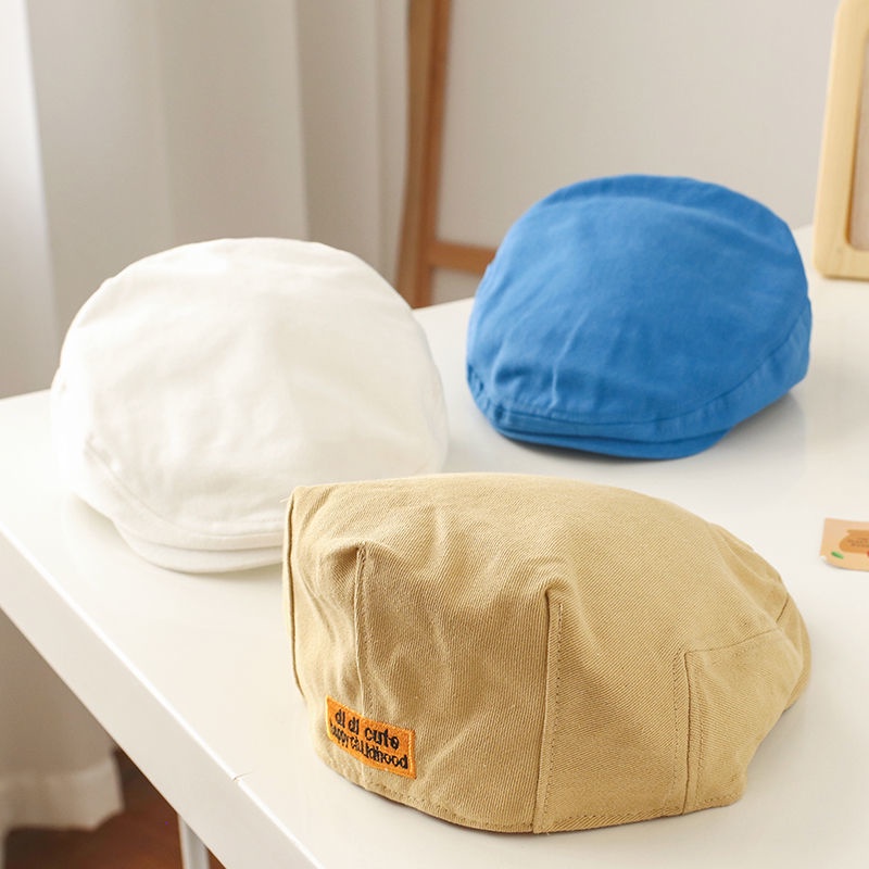 Nón Beret Mỏng Dễ Thương Thời Trang Xuân Thu Cho Bé Trai Và Gái